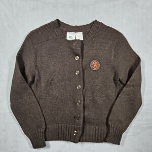 Vintage Girl Scouts Cardigan Size 7 Brownie Scouts Sweater 80s Uniform USA